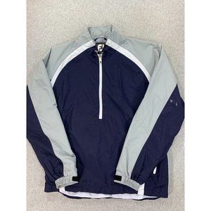 Footjoy1/2 Zip Pullover Golf Jacket (Men's‎ Medium) Blue/Gray